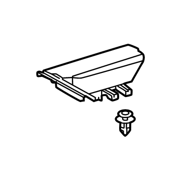 53866-60111 Toyota Seal, Front Fender To Cowl Side Illustration 1 of 1