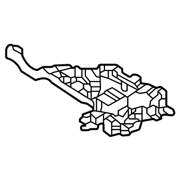 7181A-33010 Toyota Harness Holder, Front Passenger Side Illustration 1 of 1