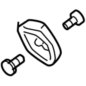 58192-17030 Toyota Foot Rest, Front Illustration 1 of 1