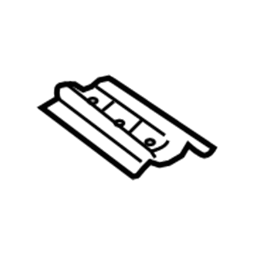 57458-17030 Toyota Front Reinforcement, Rear Driver Side Illustration 1 of 1
