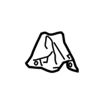 57608-17010 Toyota Floor Reinforcement, Passenger Side Illustration 1 of 1