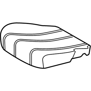71612-08020 Toyota Seat Cushion Pad, Driver Side Illustration 1 of 1
