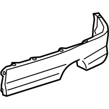 52161-52912 Toyota Rear Spoiler Illustration 1 of 1