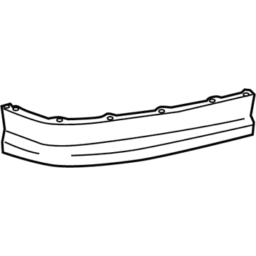 52162-52905 Toyota Rear Spoiler, Driver Side Illustration 1 of 1