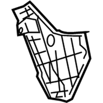 52591-52130 Toyota Side Seal, Passenger Side Illustration 1 of 1
