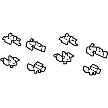 Toyota 04947-48080 Brake Pads Hardware Kit