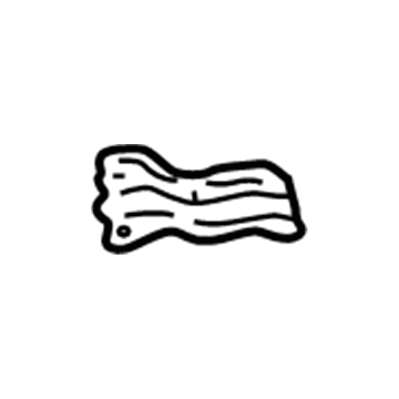 61619-42010 Toyota Rear Panel Assembly Reinforcement, Passenger Side Illustration 1 of 1