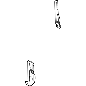 61621-42010 Toyota Rear Panel Assembly Drip Channel, Passenger Side Illustration 1 of 1
