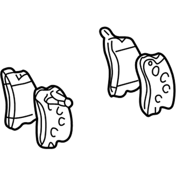 Toyota 04466-33060 Rear Pads