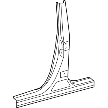 61311-06090 Toyota Center Pillar, Outer Passenger Side Illustration 1 of 1