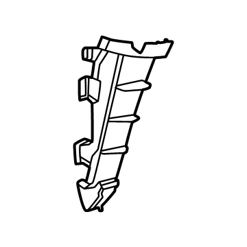 52821-AK010 Toyota Duct, Air Intake, Passenger Side Illustration 1 of 1