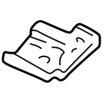 61135-34021 Toyota Reinforcement, Upper Passenger Side Illustration 1 of 1