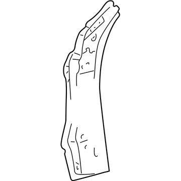 61108-0C030 Toyota Reinforcement, Lower Passenger Side Illustration 1 of 1
