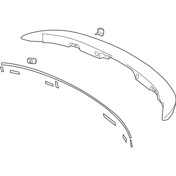 76085-0D903 Toyota Spoiler Assembly, Rear Illustration 1 of 1