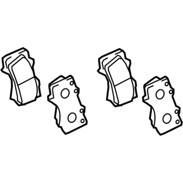 Toyota Sequoia Brake Pads - 04465-02440