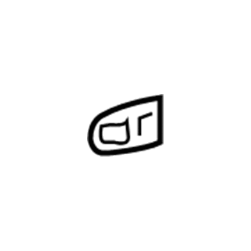 69241-02120 Toyota Handle, Outside Pad, Front Passenger Side Illustration 1 of 1