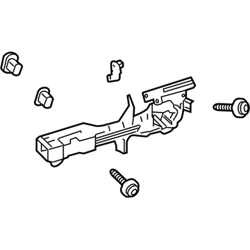 69201-02450 Toyota Handle Base, Passenger Side Illustration 1 of 1