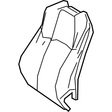 71551-12E20 Toyota Seat Back Pad, Passenger Side Illustration 1 of 1