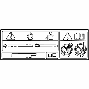 Toyota 88723-0E330 A/C Label