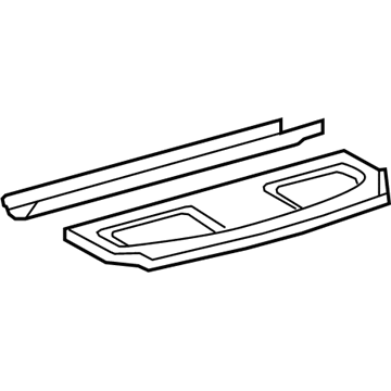 64330-12B70 Toyota Package Tray, Rear Illustration 1 of 1