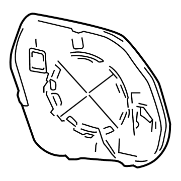 Toyota 87902-0C020 Mirror Glass