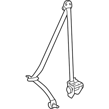 Toyota 73370-0C020-B0 Belt & Retractor