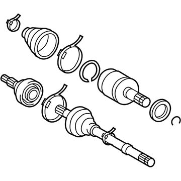 Toyota 42330-0C020 Axle Assembly