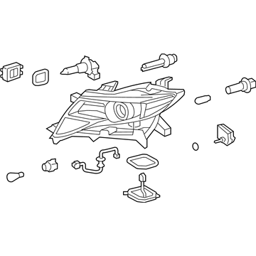 Toyota 81110-0T010 Headlamp Assembly