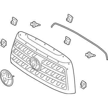Toyota 53100-0C210-C0 Grille Assembly