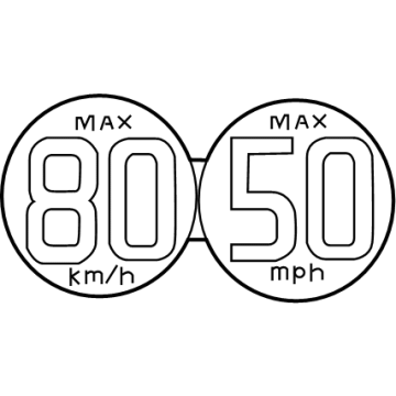 Toyota 42668-42020 Caution Label