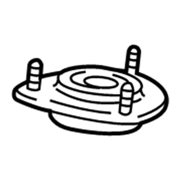 48609-74020 Toyota Strut Mount, Front Illustration 1 of 1