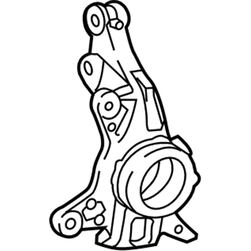 43211-74020 Toyota Knuckle, Passenger Side Illustration 1 of 1