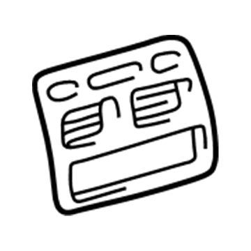 55405-02060-B0 Toyota Panel Cover, Center Illustration 1 of 1