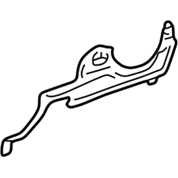 55406-01010 Toyota Knee Bolster Support, Lower Driver Side Illustration 1 of 1
