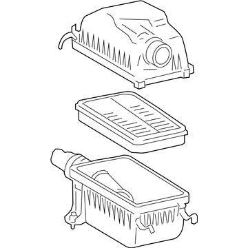 17700-0S010 Toyota Air Cleaner Assembly Illustration 1 of 1