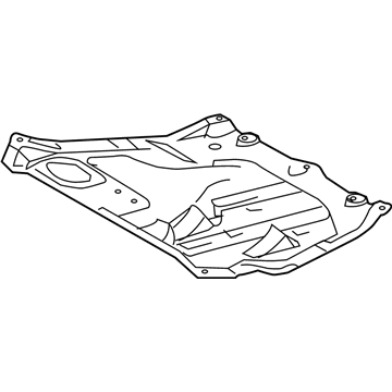51440-0E041 Toyota Center Shield, Front Illustration 1 of 1
