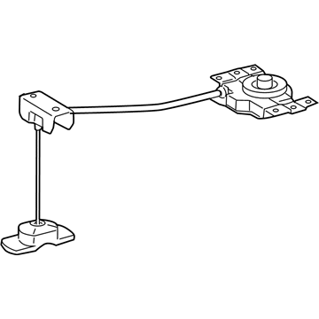 51900-0E022 Toyota Spare Tire Retainer, Rear Illustration 1 of 1