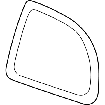 Toyota 62711-52110 Quarter Glass