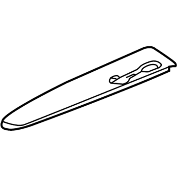 63487-42040 Toyota Luggage Rack Cushion, Front Driver Side Illustration 1 of 1