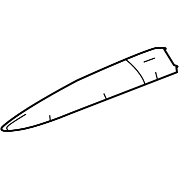 63492-42040-B0 Toyota Upper Cover, Silver, Front Driver Side Illustration 1 of 1