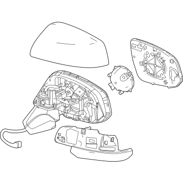 Toyota 87910-0A130 Mirror Assembly