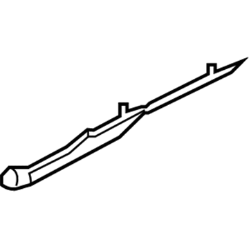 75642-04010 Toyota Rear Molding, Lower Driver Side Illustration 1 of 1