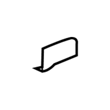 58742-04120 Toyota Wheel Opening Molding Protector, Driver Side Illustration 1 of 1