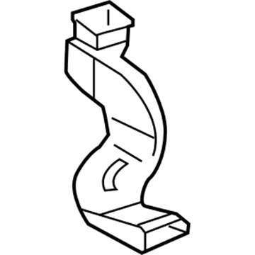 87213-06080 Toyota Floor Duct, Rear Driver Side Illustration 1 of 1