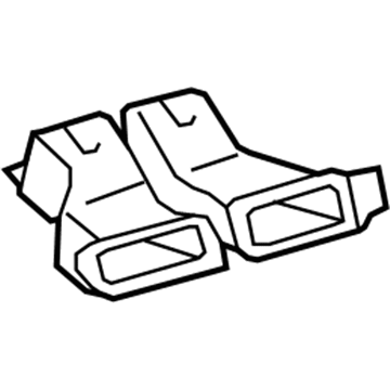 55844-06060 Toyota Heater Duct, Inner Illustration 1 of 1