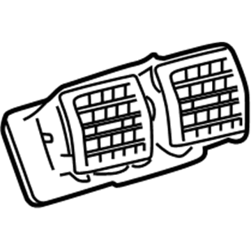 58860-06280-A0 Toyota Air Vent Grille Illustration 1 of 1