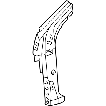 61108-02070 Toyota Reinforcement, Lower Passenger Side Illustration 1 of 1