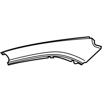 61213-06220 Toyota Outer Rail, Passenger Side Illustration 1 of 1