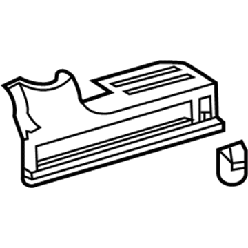 64716-33040-C1 Toyota Compartment Trim, Rear Illustration 1 of 1