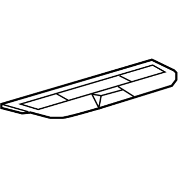 64303-33110-B0 Toyota Package Tray Trim, Gray, Rear Illustration 1 of 1